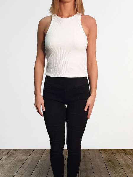 Black Denim Panel Jeans