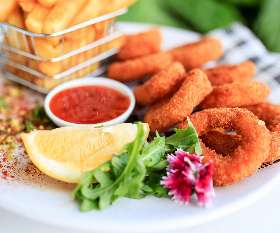 Best fried calamari brunch in Morningside | Barg Cafe