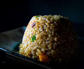 Chinese Fried Rice in Xinjiang Cuisine Restaurant