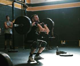 Weight Lifting in Raw Iron Gym, Gold Coast, QLD, Australia 