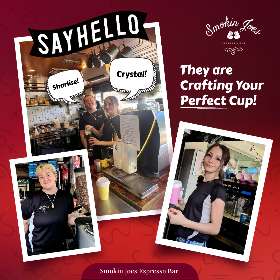 Say hello to Crystal & Sharlise! - Smokin Joes Coffee Everton Park Brisbane
