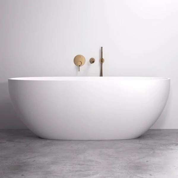 Cassa Design-Cassa Design Egg Shape Freestanding Bath-Matte White - Brand_Cassa Design, Colour_Matte