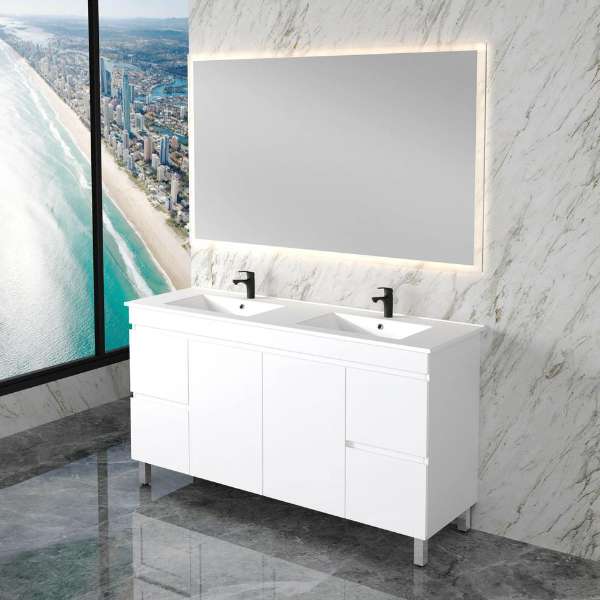 NEW Elegant 1500mm Ceramic Freestanding Vanity