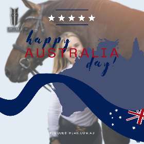 Sending you waves of joy, sunshine, and good vibes on this Australia Day - by FFEquestrian