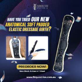 Featuring our extremely popular equaliser system, this soft padded anatomical girth brings a new level of stabilisation and comfort to your horse - by FFEquestrian