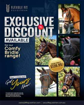 Special sale on our Comfy Bridle range! Now only $139.95!