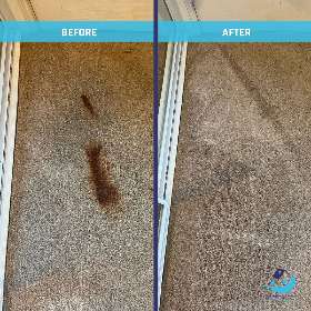 Before After Remove the Coffee Stain with Carpet Steam Cleaning Service by Clean Australia Service
