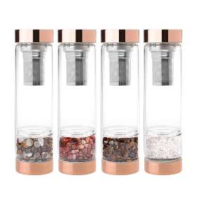 Ten premium crystals available | Crystals Bottle | Crystal Infused Water Bottle