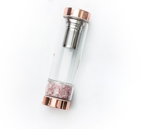 Aquamarine Crystals Bottle