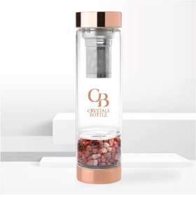 Tiger Eye Crystals Bottle