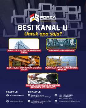 Besi Kanal U untuk apa saja? - Forza Nusantara Steel