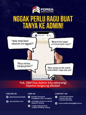 Proyek lancar dimulai dari material yang tepat!