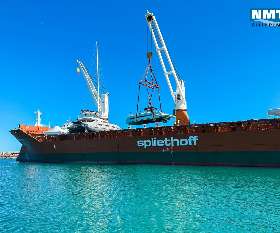 Have a boat to Ship? ???? Did you know that NMT Shipping can help you with International Transport? ✅  It was a joy to be able to see the unloading of the New Europe Ribbed boat we shipped from Genova, Italy to Fremantle, Australia