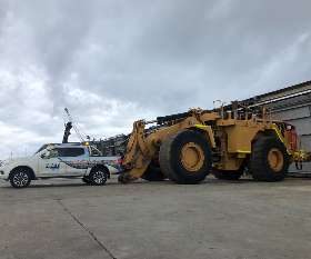 NMT Oceania expertly handled a 100t CAT 992G Loader's export from Fremantle to Jebel Ali, guaranteeing swift, streamlined transport.