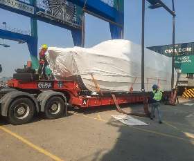 NFT Shipping team  ensuring a safe journey for catarmaran from Malaysia  | NMT Shipping Custom Brokers