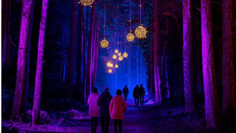 Scotland's City Lights And Illuminated Walking Trails Attraction Not To Be Missed This Season