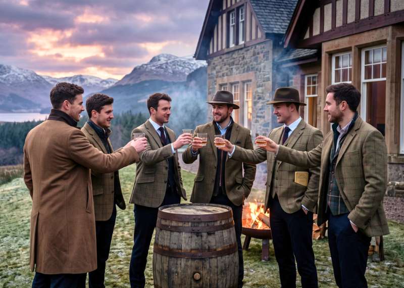 Scottish Stag Do Ideas: The “Burns & Barrels” Winter Weekend