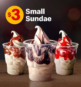 Small Sundae for $3