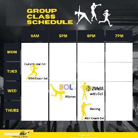Group Class Schedule - Transform 180 Fitness Centre