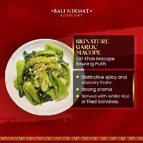 Signature Garlic Macope - Bali Nikmat Resto Kuta