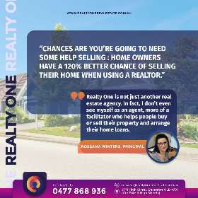 Rossana Winters is the face and driving force behind Realty One Real Estate Rockhampton