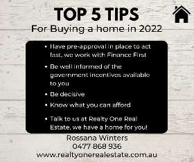 Top 5 tips for buying a home as your real estate investment - Realty One Real Estate Rockhampton