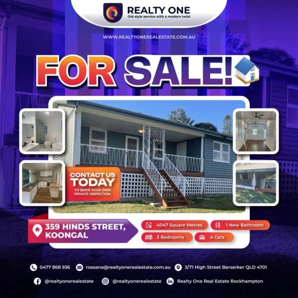 For Sale - 359 Hinds Street, Koongal