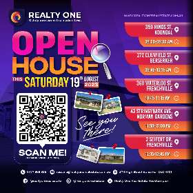 Open house event - 19th August 2023 by Realty One Real Estate