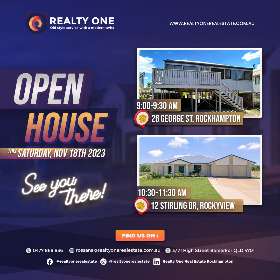 Open house event - 18th November 2023 by Realty One Real Estate