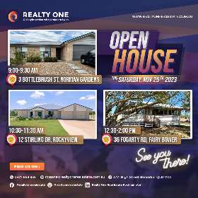 Open house event - 25th November 2023 by Realty One Real Estate