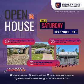 Open house event - 9th December 2023 by Realty One Real Estate