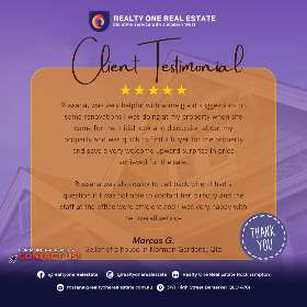 Realty one real estate customer testimonial - by Realty One Real Estate