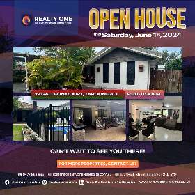 Open  house event - 1st June 2024 by Realty One Real Estate