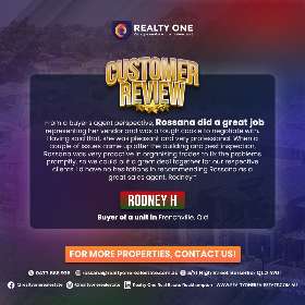 Realty one real estate customer testimonial - by Realty One Real Estate