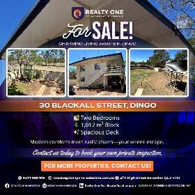 Property For Sale - 30 Blackall Street, Dingo