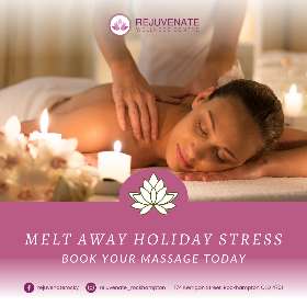 Unwind and de-stress after the holiday rush with a relaxing massage.