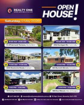 Open House - 9 May 2026 - Realty One Group