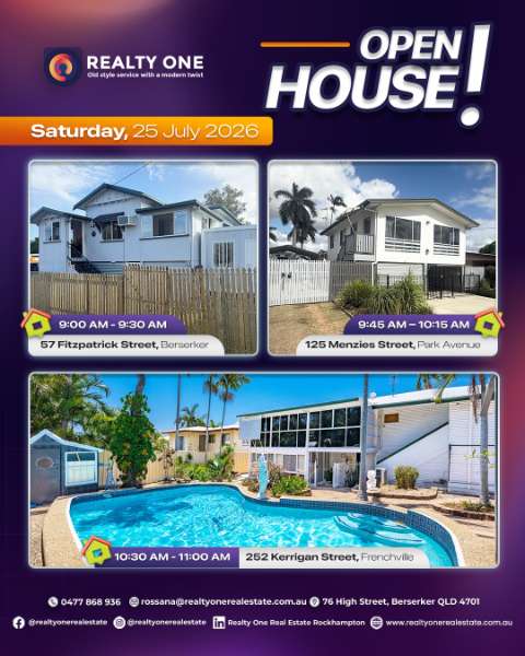 Open House Saturday, 25 July 2026