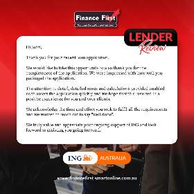 A special note from ING Bank - Finance First Mortgage Broker