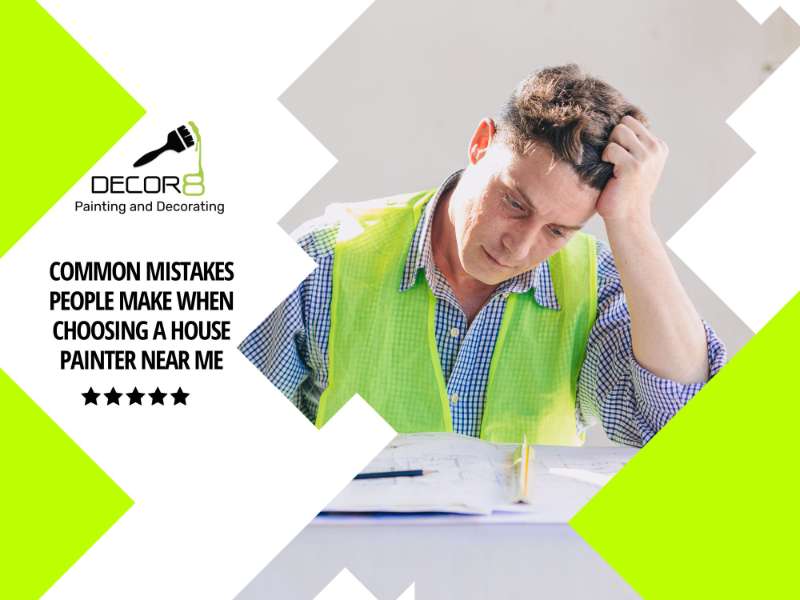 Common Mistakes People Make When Choosing a House Painter Near Me
