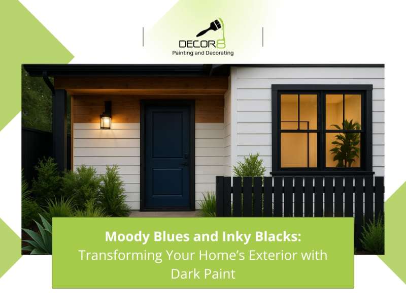 Moody Blues and Inky Blacks: Transforming Your Home’s Exterior with Dark Paint