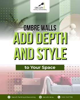 ombre walls add depth and stye