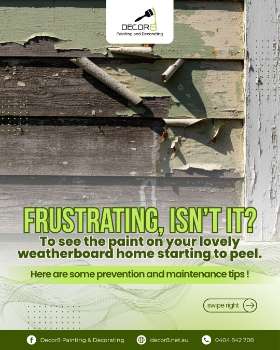 lovely weatherboard starting to peel