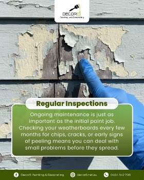 lovely weatherboard starting to peel