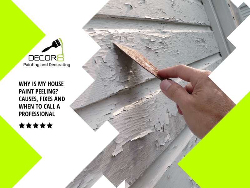 Why Is My House Paint Peeling? Causes, Fixes and When to Call a Professional