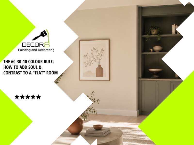 The 60-30-10 Colour Rule: How to Add Soul & Contrast to a "Flat" Room