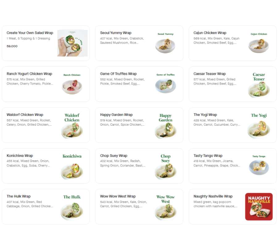 Crunchaus - Salad Wrap - Salad Bar - San Antonio - Pakuwon City Surabaya