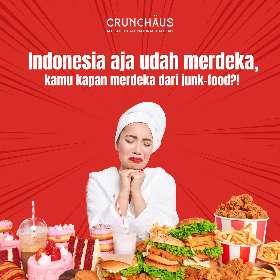 Crunchaus Salad buat makanan pilihan di Hari Ulang Tahun Indonesia 1 - Crunchaus Salad Gwalk