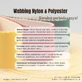 Perbedaan webbing nylon dan polyester - PT. Kompindo Fontana Raya