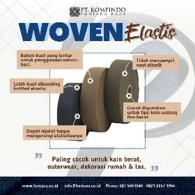 Karakteristik woven elastic - PT. Kompindo Fontana Raya
